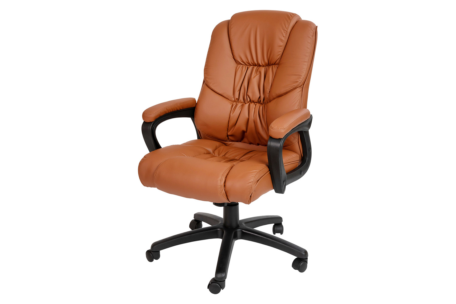 BLNK Flash Fundamentals LeatherSoft Swivel Office Chair with Padded Arms