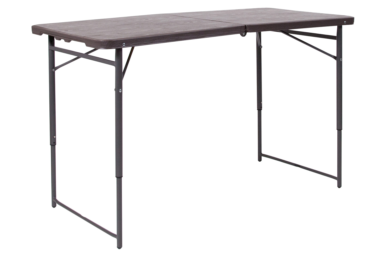 BLNK Mills Plastic Adjustable Folding Table with Carrying Handle