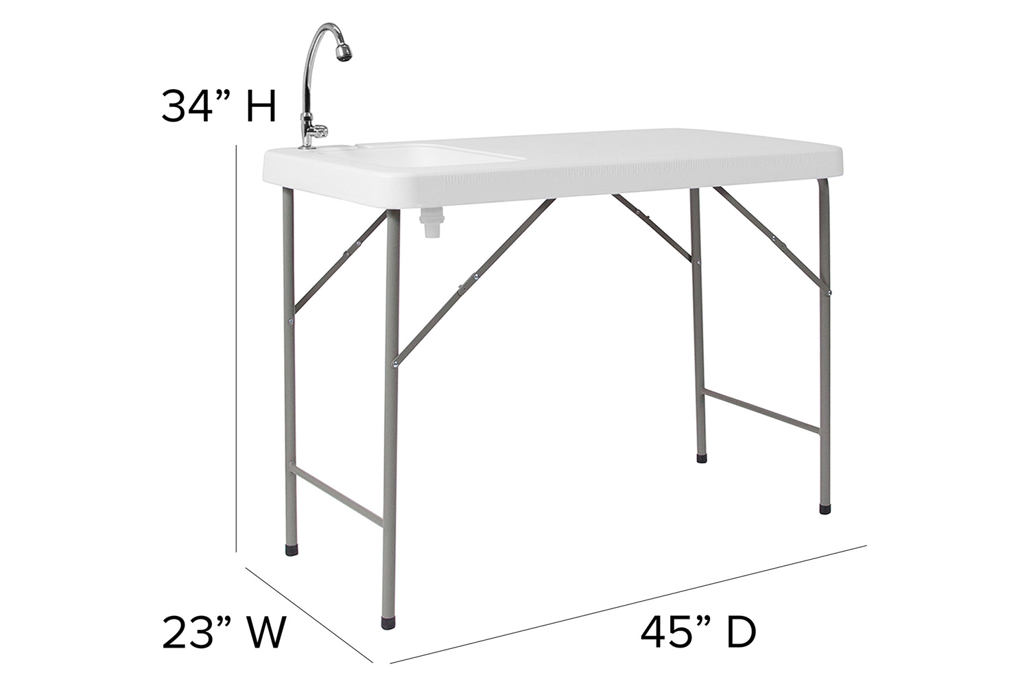 BLNK - Wesley Outdoor Portable Fish Cleaning Table