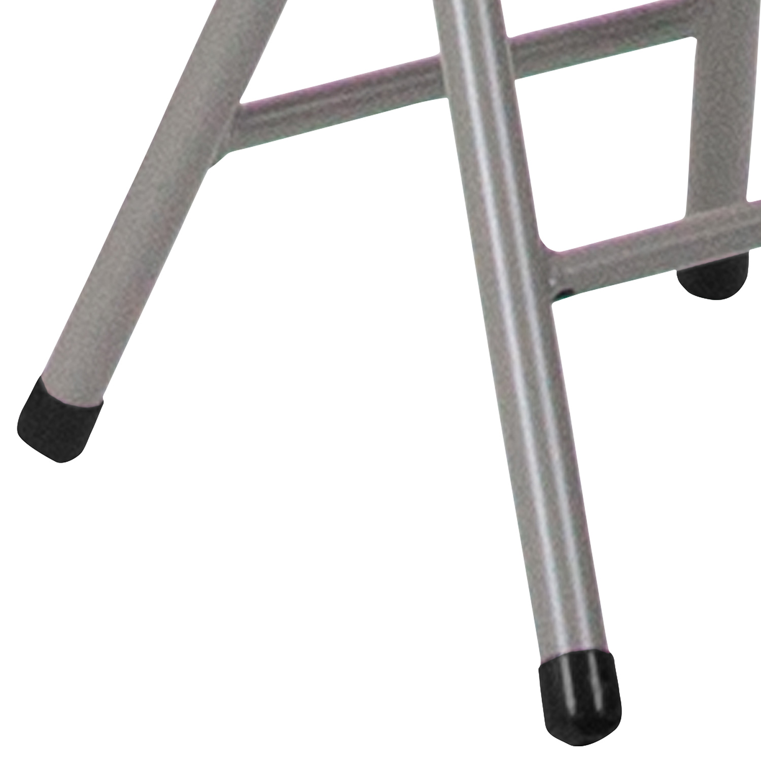 BLNK - Micah Foldable Stool with Black Plastic Seat and Titanium Gray Frame