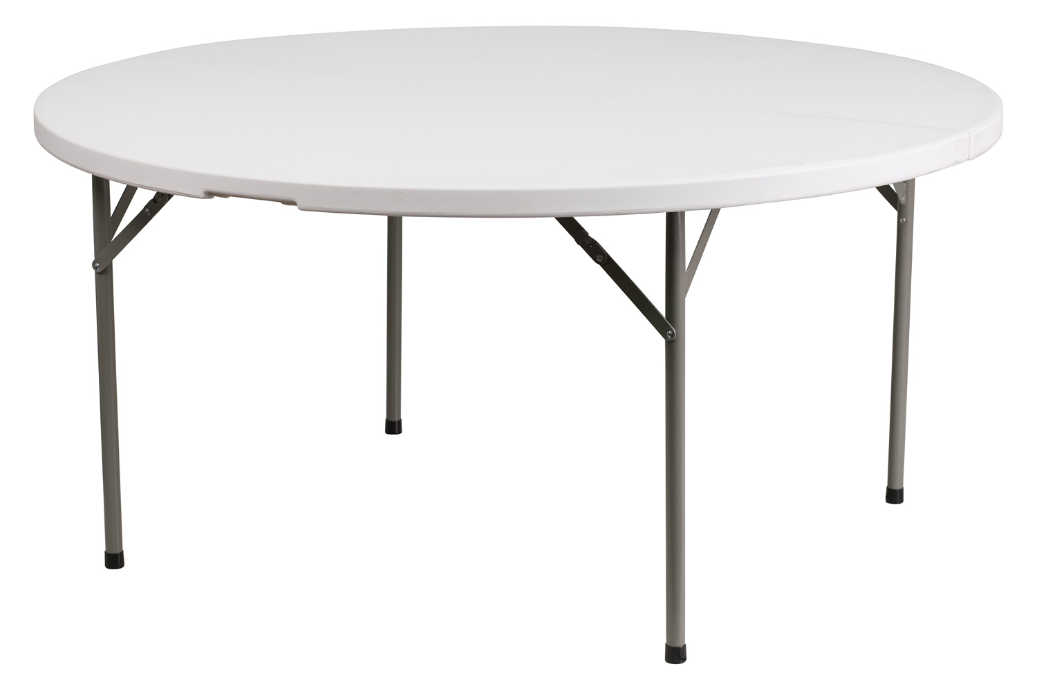 BLNK Elon Style 2 Round Plastic Split Folding Table - 5'D