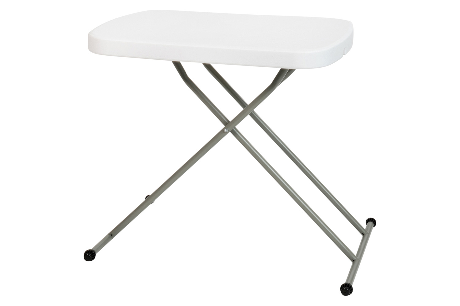 BLNK Elon Commercial Indoor-Outdoor Plastic Adjustable Height Folding Table - 26"L