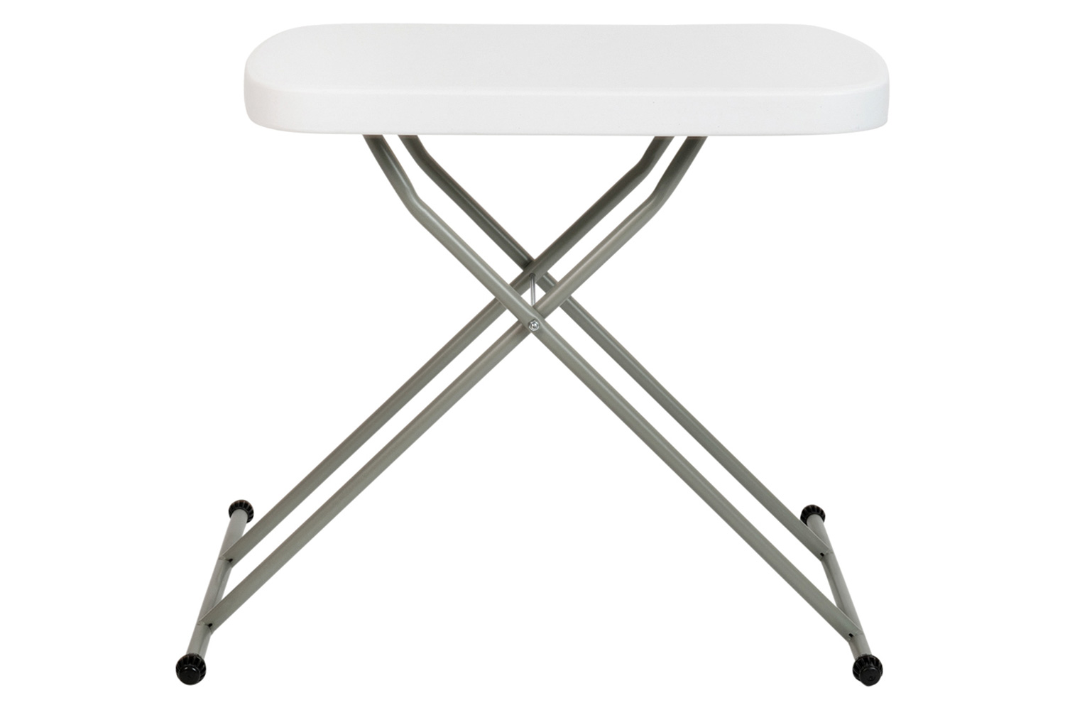 BLNK Elon Commercial Indoor-Outdoor Plastic Adjustable Height Folding Table - 26"L