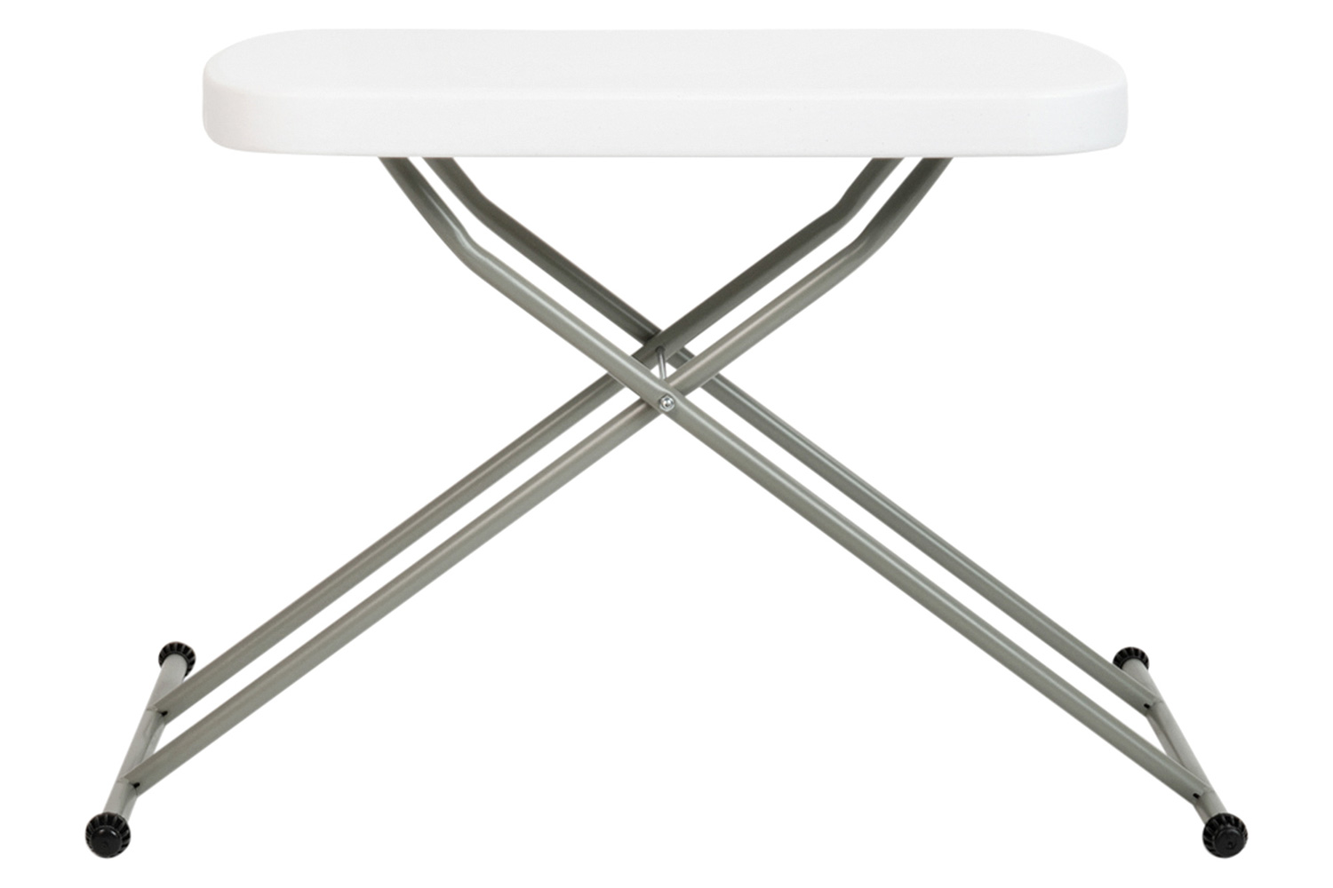 BLNK Elon Commercial Indoor-Outdoor Plastic Adjustable Height Folding Table - 26"L