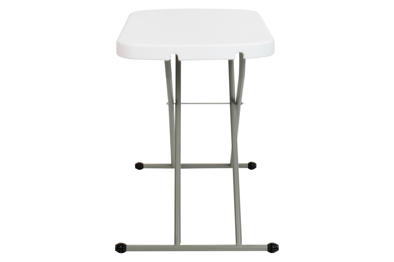 BLNK Elon Commercial Indoor-Outdoor Plastic Adjustable Height Folding Table - 26"L