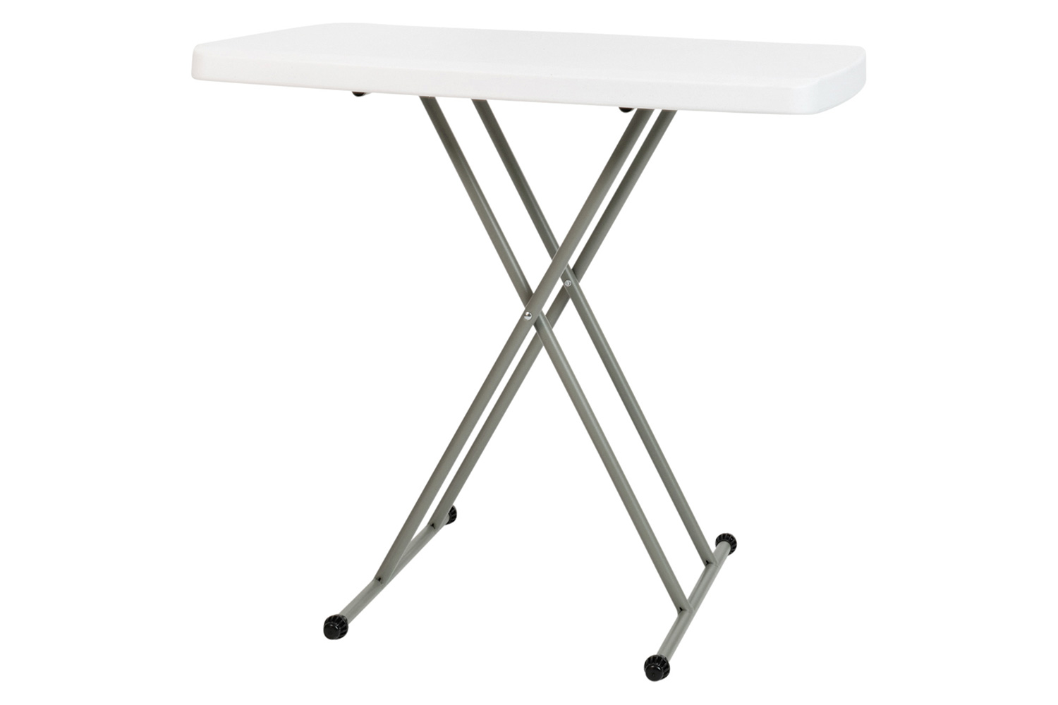 BLNK Elon Commercial Indoor-Outdoor Plastic Adjustable Height Folding Table - 30"H