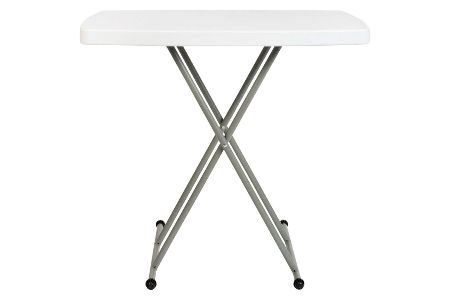 BLNK Elon Commercial Indoor-Outdoor Plastic Adjustable Height Folding Table - 30"H