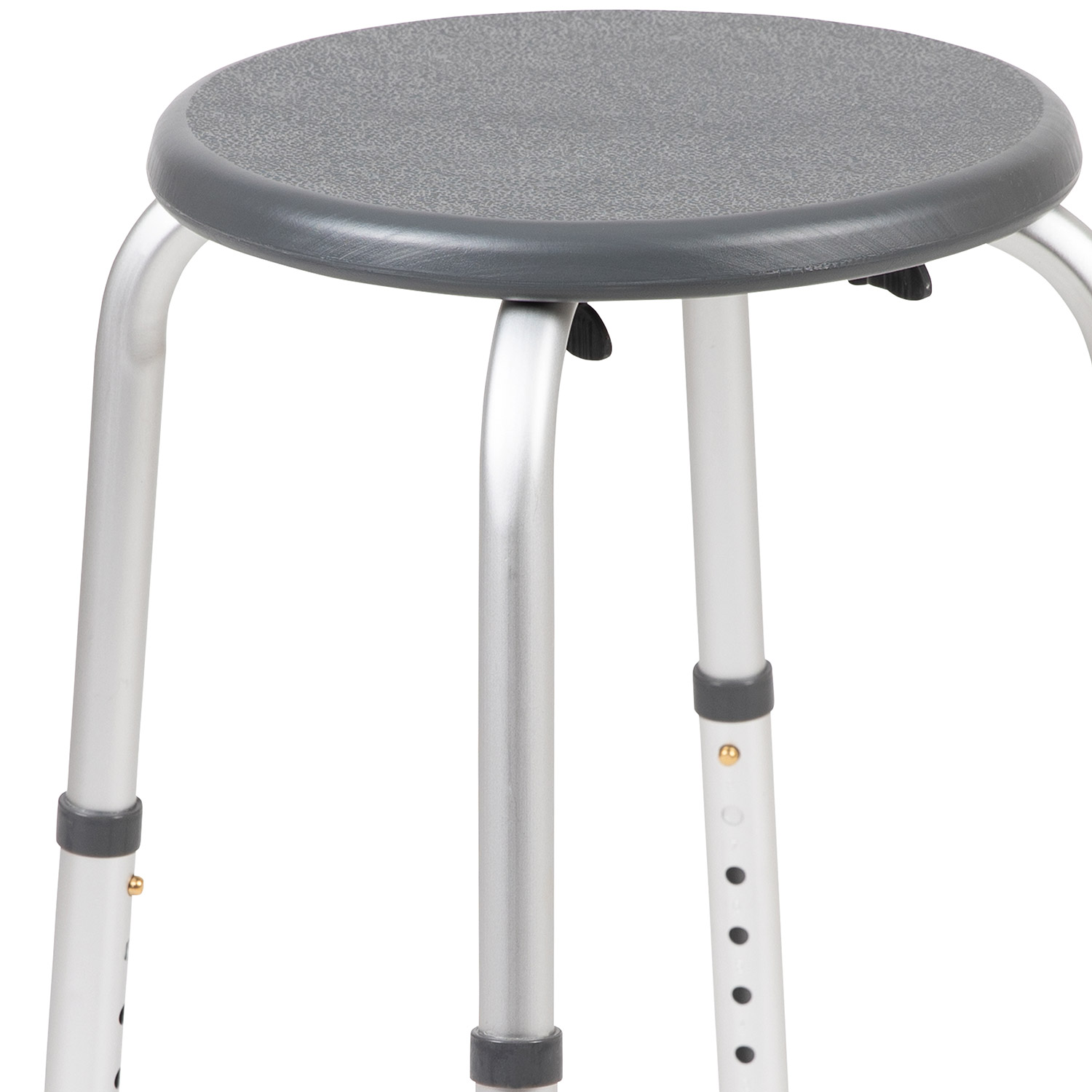 BLNK HERCULES Series Medical Adjustable Bath and Shower Stool - Gray