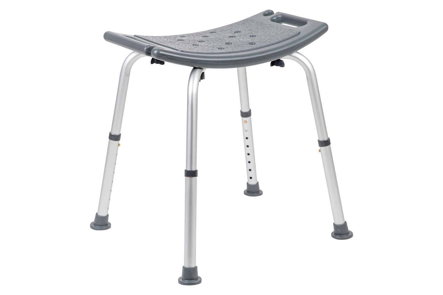 BLNK HERCULES Series Medical Adjustable Bath and Shower Chair with Non-slip Feet - Gray