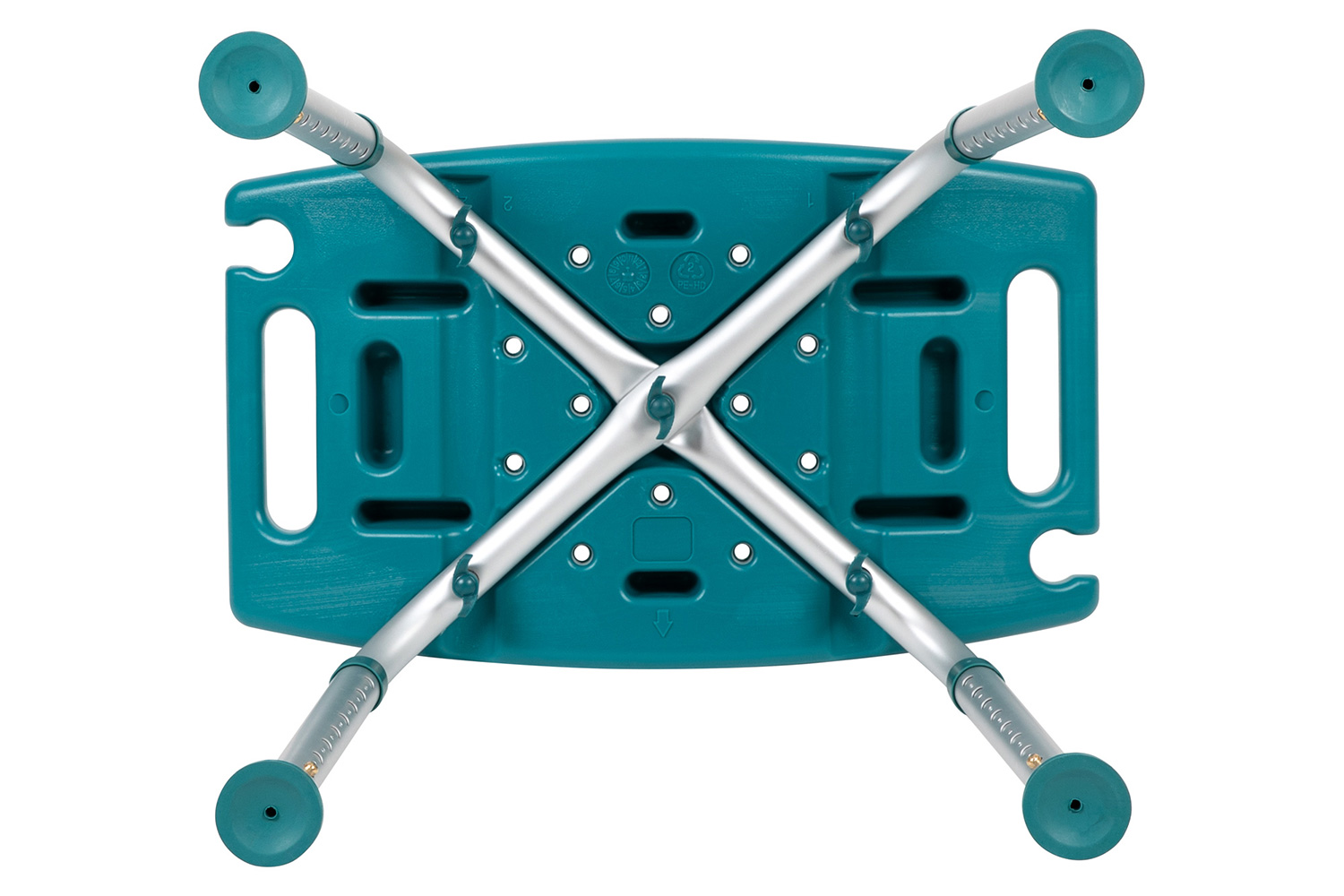 BLNK HERCULES Series Medical Adjustable Bath and Shower Chair with Non-slip Feet - Teal