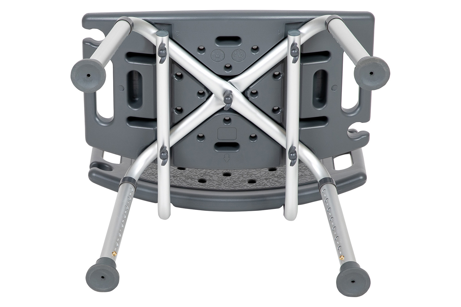 BLNK HERCULES Series Medical Adjustable Bath and Shower Chair with Extra Large Back - Gray