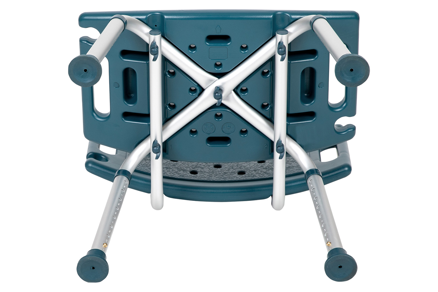 BLNK HERCULES Series Medical Adjustable Bath and Shower Chair with Extra Large Back - Navy