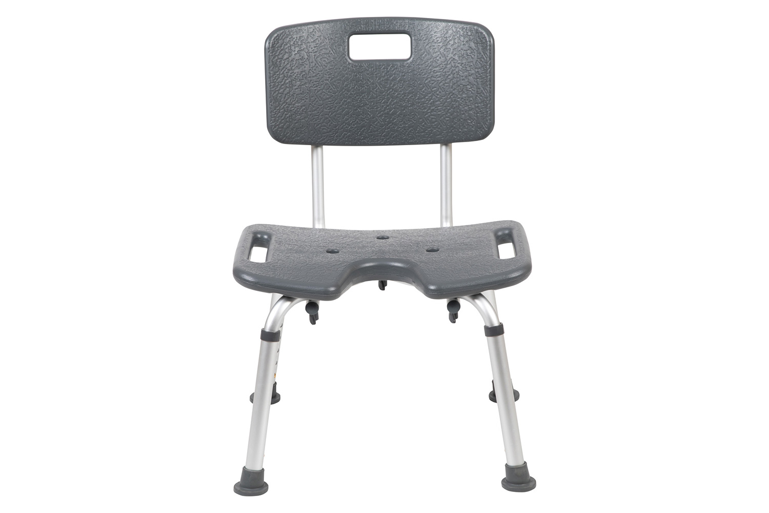 BLNK HERCULES Series Medical Adjustable Bath and Shower Chair with U-Shaped Cutout - Gray