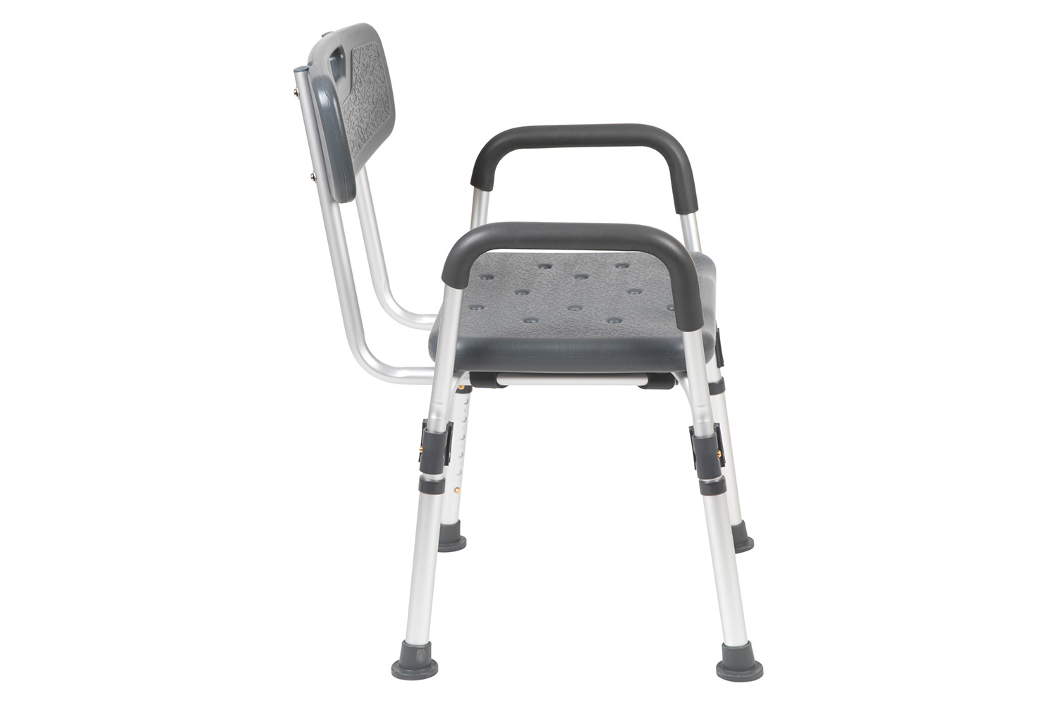 BLNK HERCULES Series Medical Adjustable Bath and Shower Chair with Depth Adjustable Back - Gray