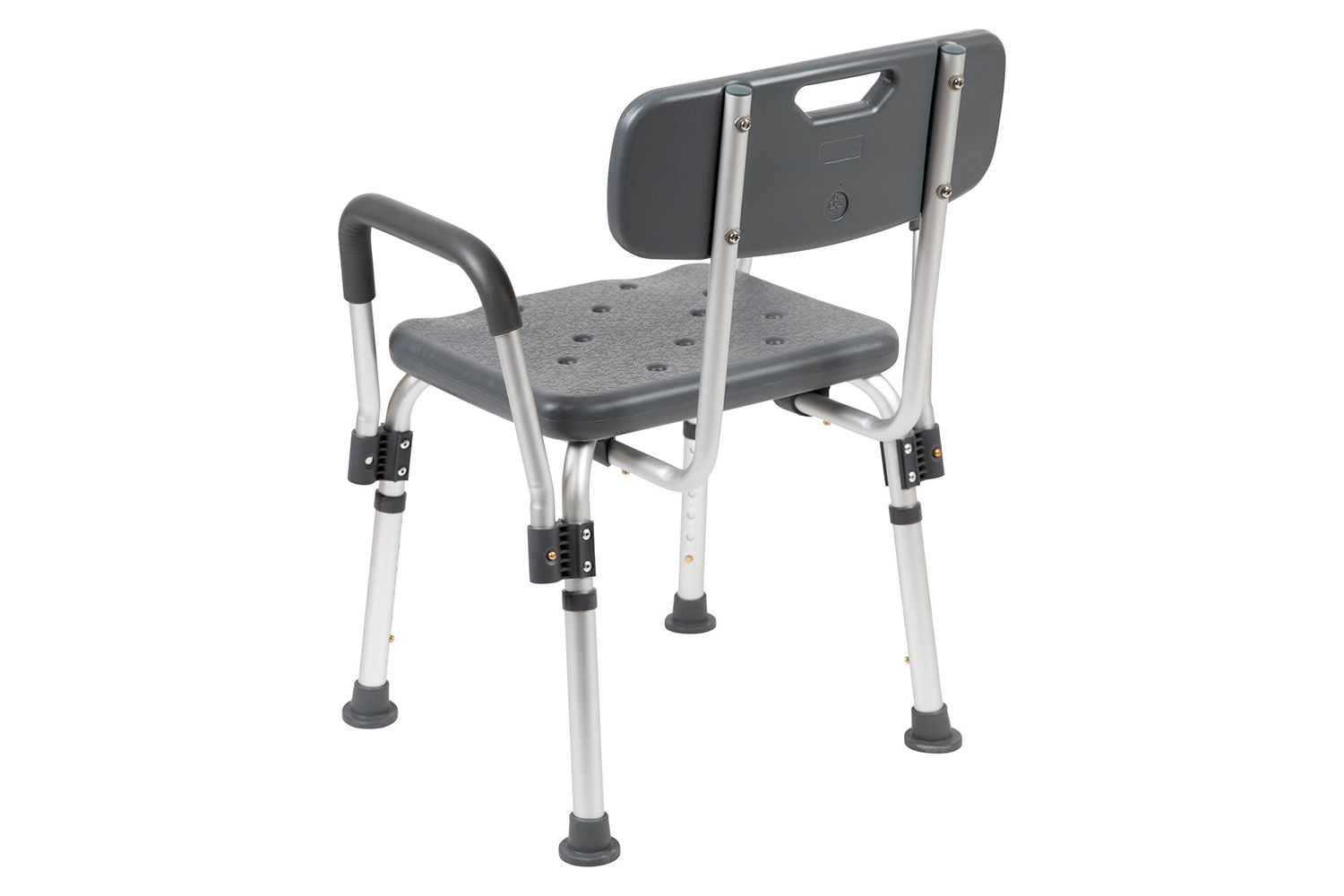 BLNK HERCULES Series Medical Adjustable Bath and Shower Chair with Depth Adjustable Back - Gray