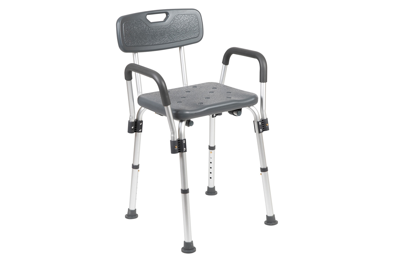 BLNK HERCULES Series Medical Adjustable Bath and Shower Chair with Depth Adjustable Back - Gray