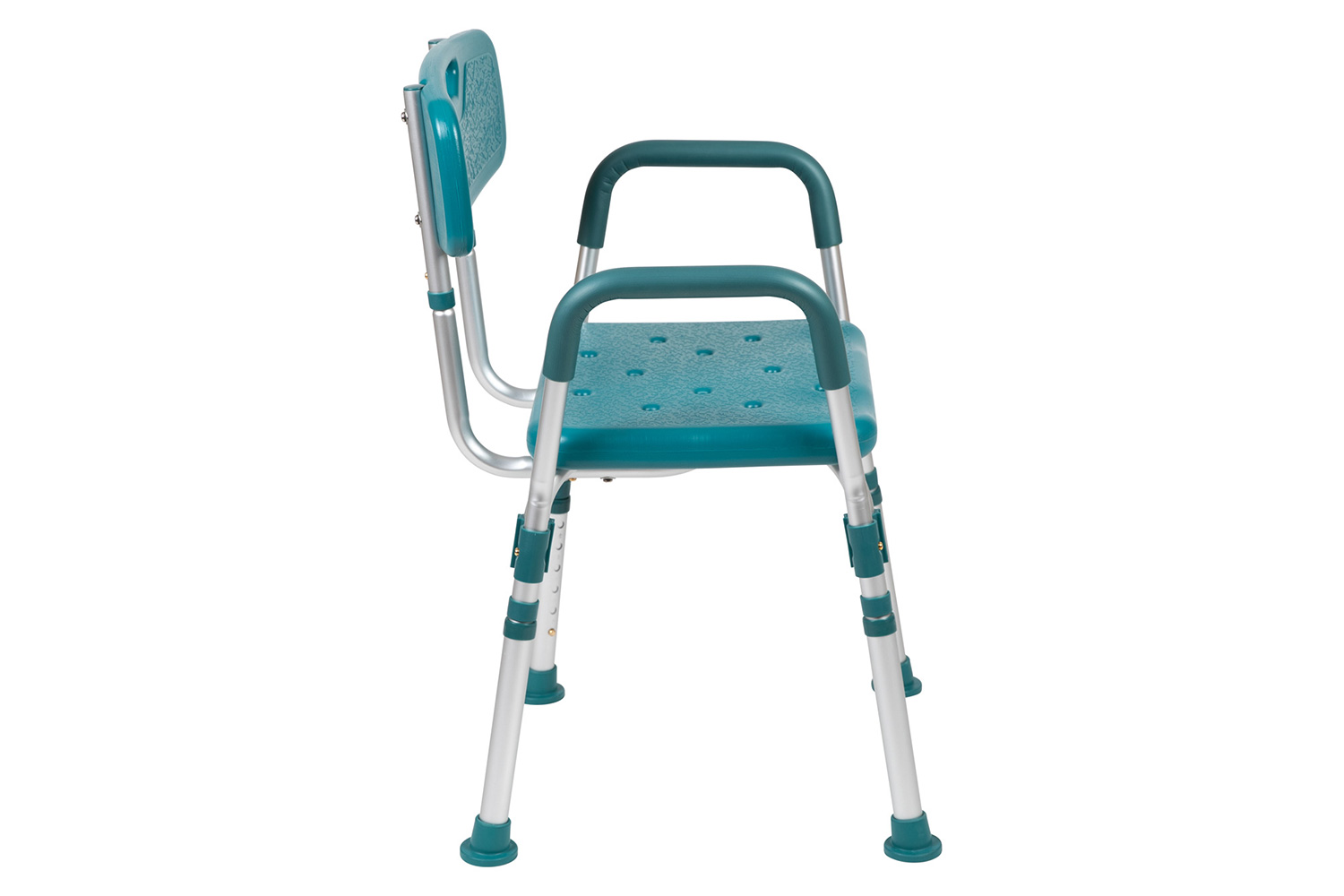 BLNK HERCULES Series Medical Adjustable Bath and Shower Chair with Quick Release Back and Arms - Teal