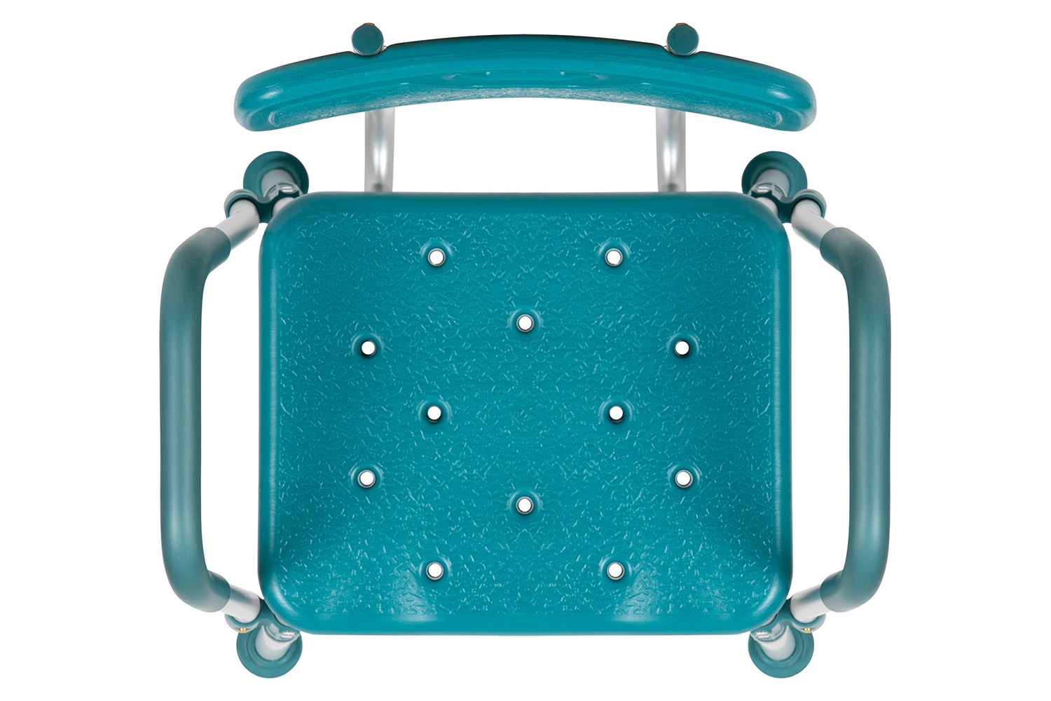 BLNK HERCULES Series Medical Adjustable Bath and Shower Chair with Quick Release Back and Arms - Teal