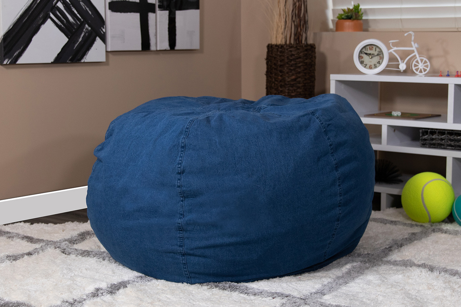 BLNK - Duncan Oversized Refillable Bean Bag Chair for All Ages