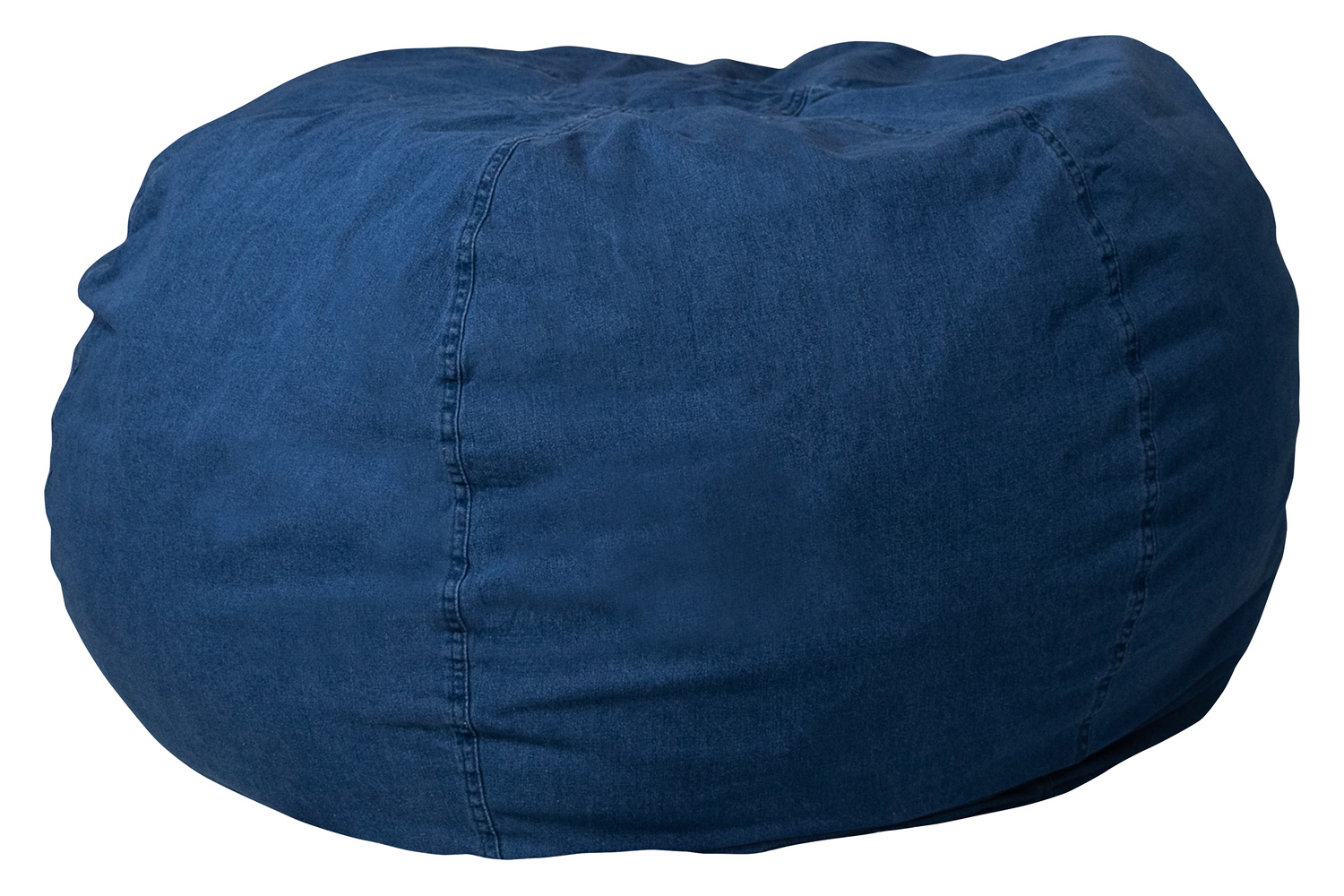 BLNK Duncan Oversized Refillable Bean Bag Chair for All Ages - Denim