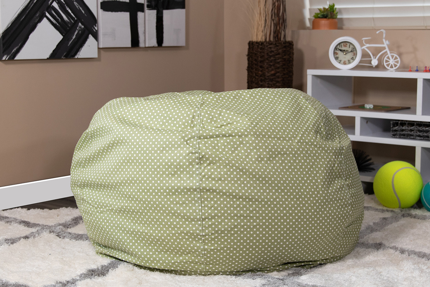 BLNK Duncan Oversized Refillable Bean Bag Chair for All Ages