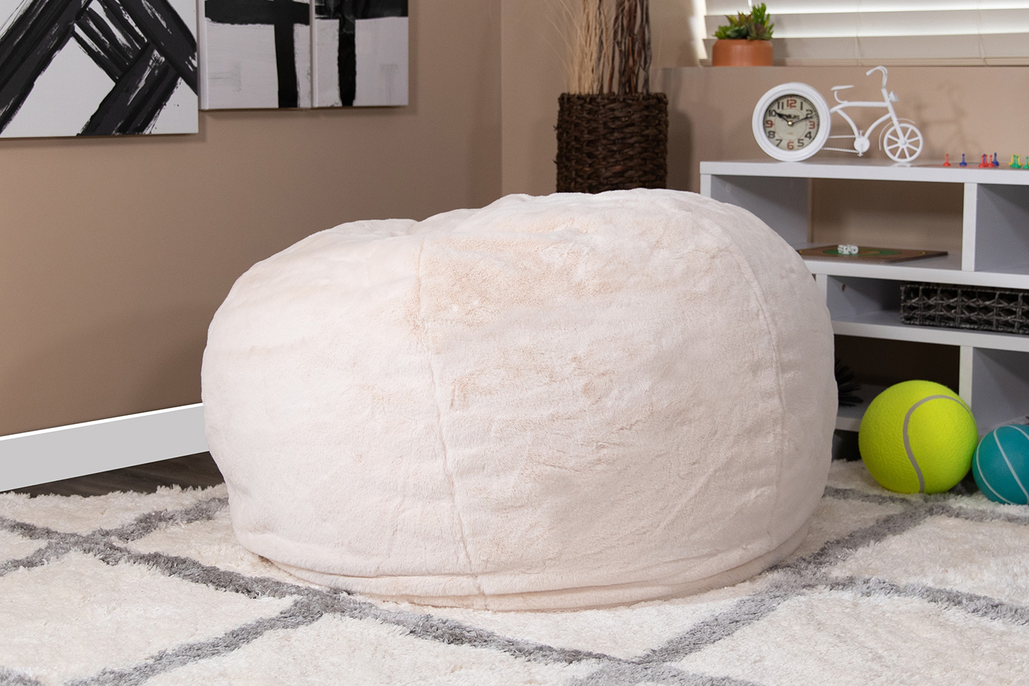 BLNK Duncan Oversized Refillable Bean Bag Chair for All Ages