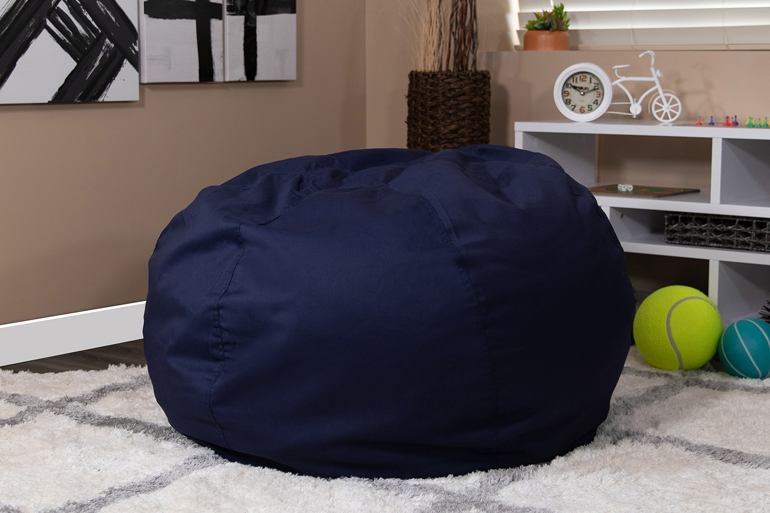 BLNK Duncan Oversized Refillable Bean Bag Chair for All Ages