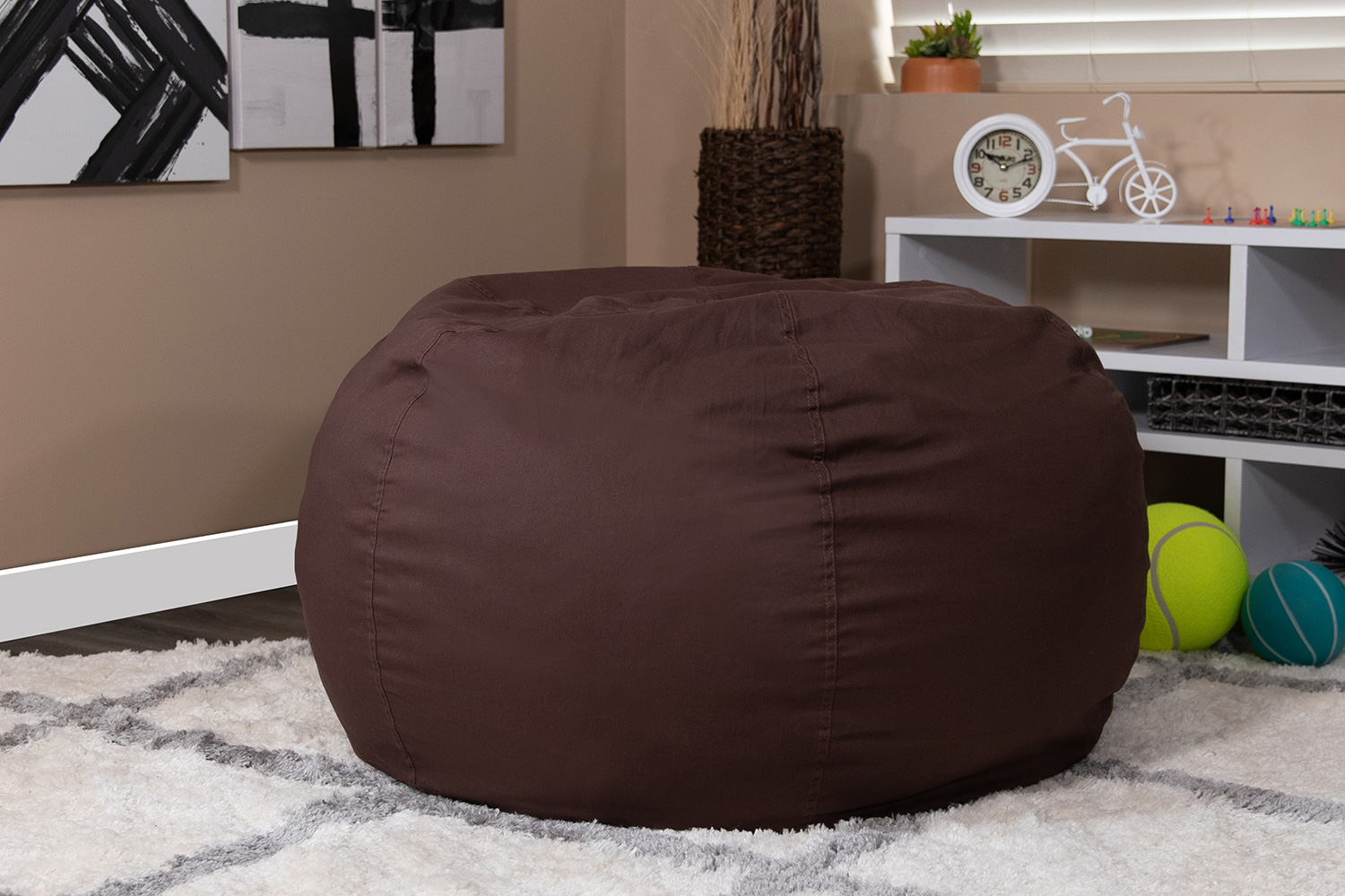 BLNK Duncan Oversized Refillable Bean Bag Chair for All Ages