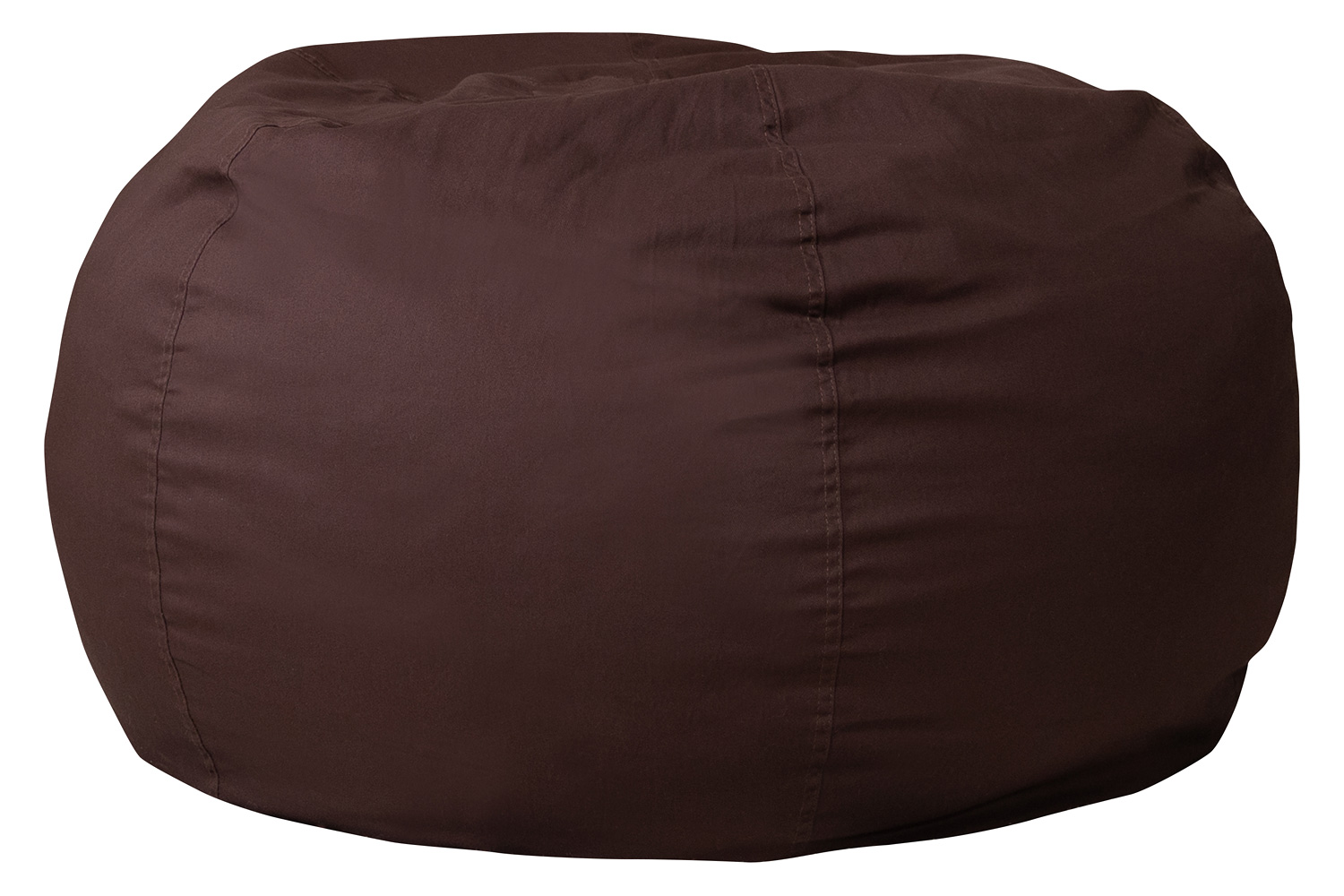 BLNK Duncan Oversized Refillable Bean Bag Chair for All Ages - Solid Brown