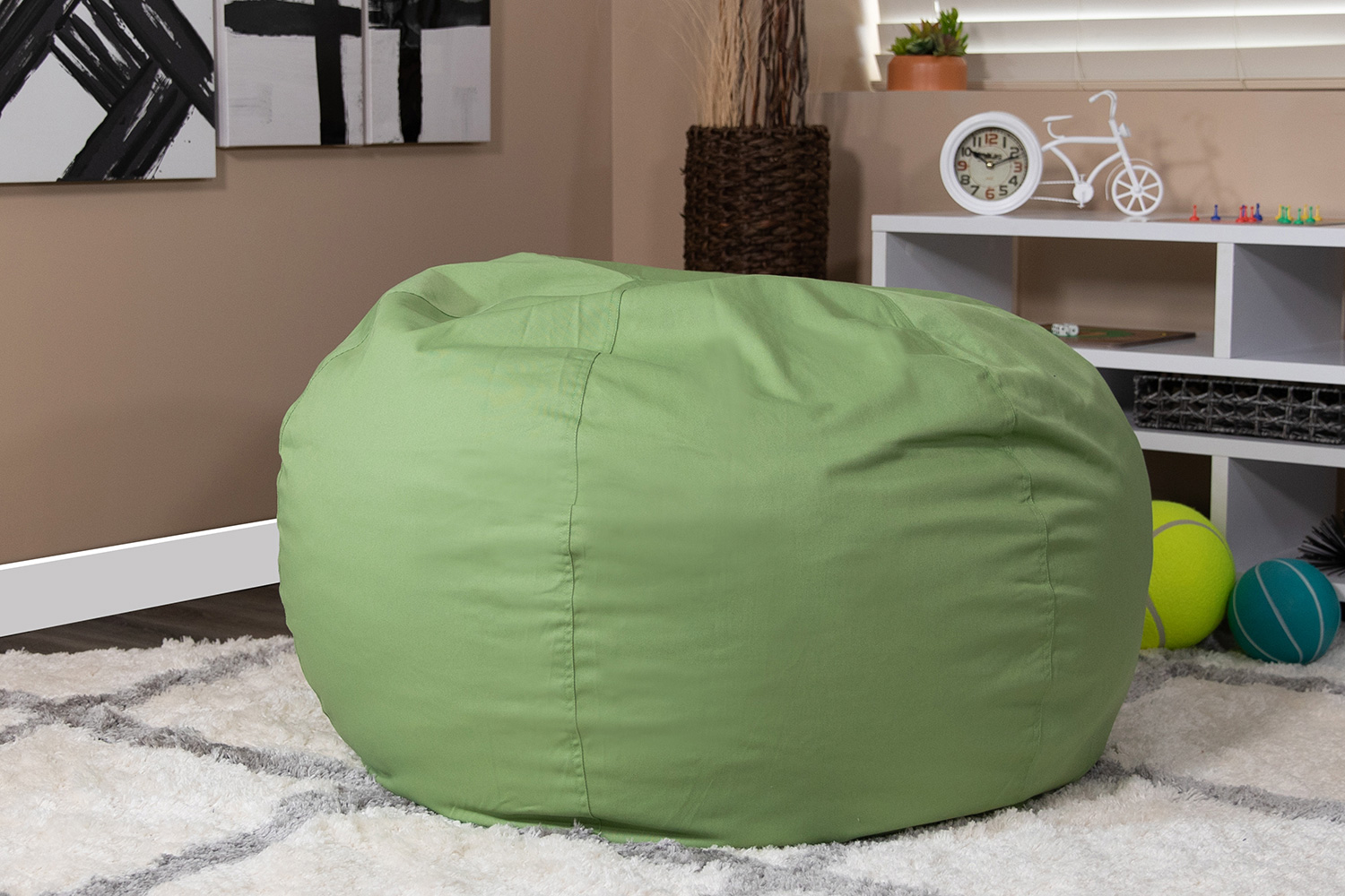 BLNK Duncan Oversized Refillable Bean Bag Chair for All Ages