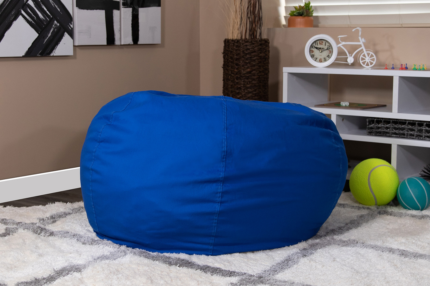 BLNK Duncan Oversized Refillable Bean Bag Chair for All Ages