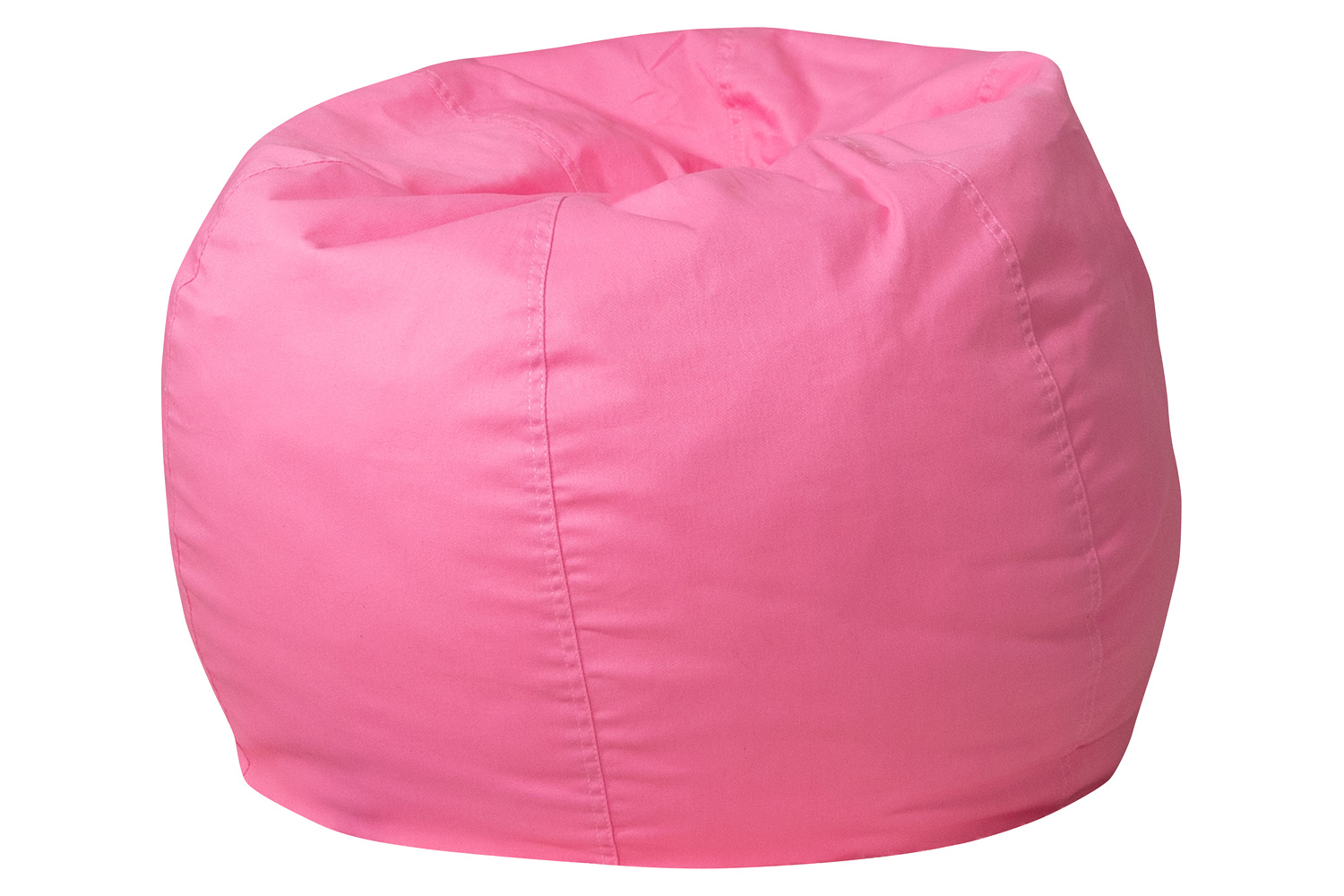 BLNK Dillon Small Refillable Bean Bag Chair for Kids and Teens - Solid Light Pink