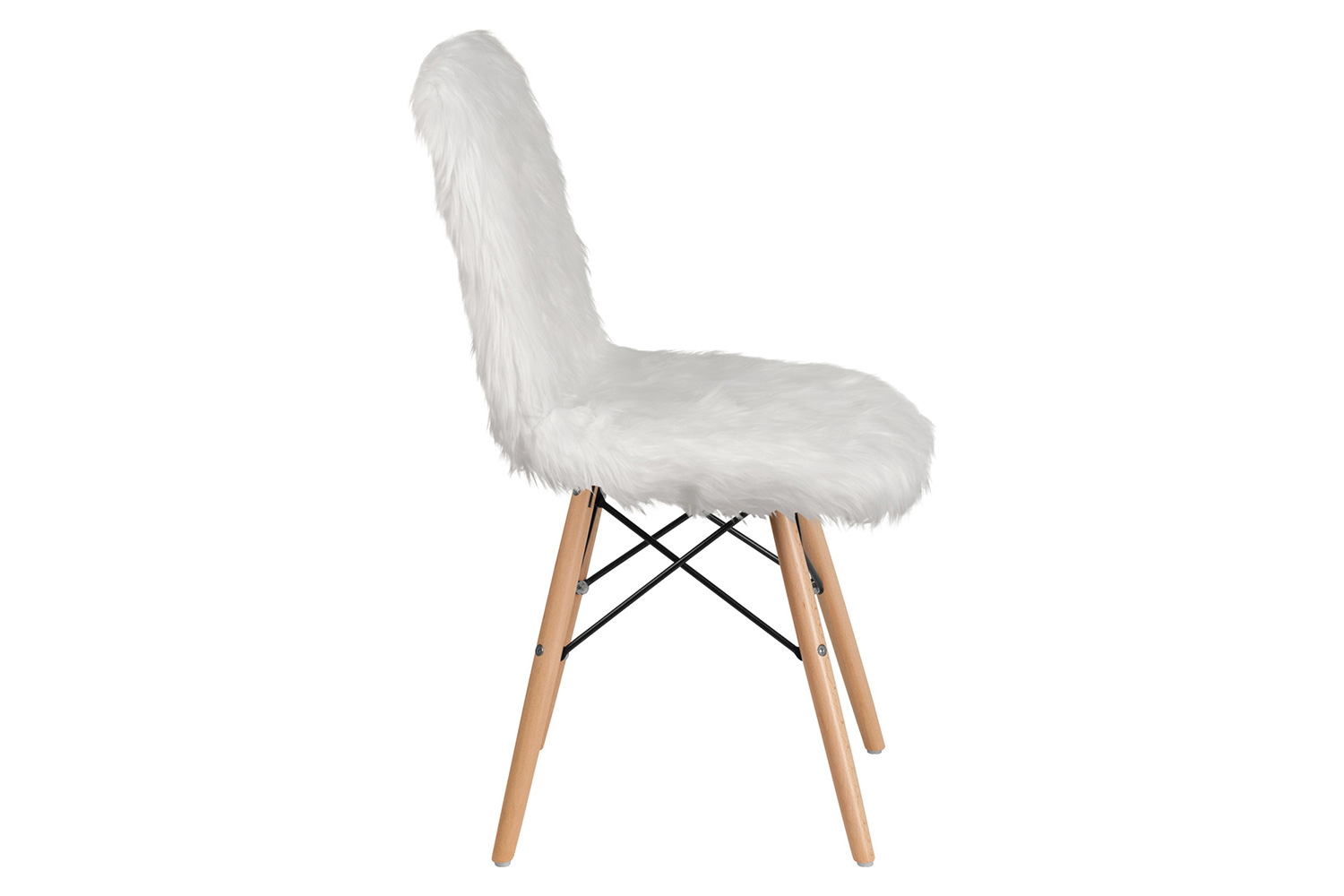 BLNK™ Calvin Shaggy Dog Accent Chair - White