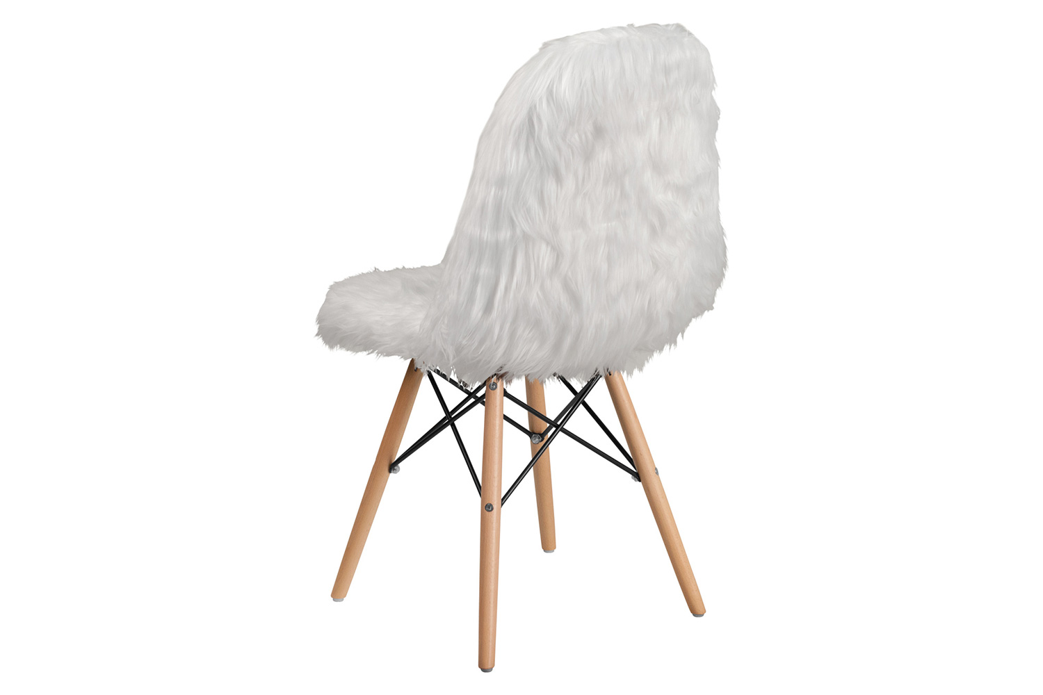 BLNK™ Calvin Shaggy Dog Accent Chair - White