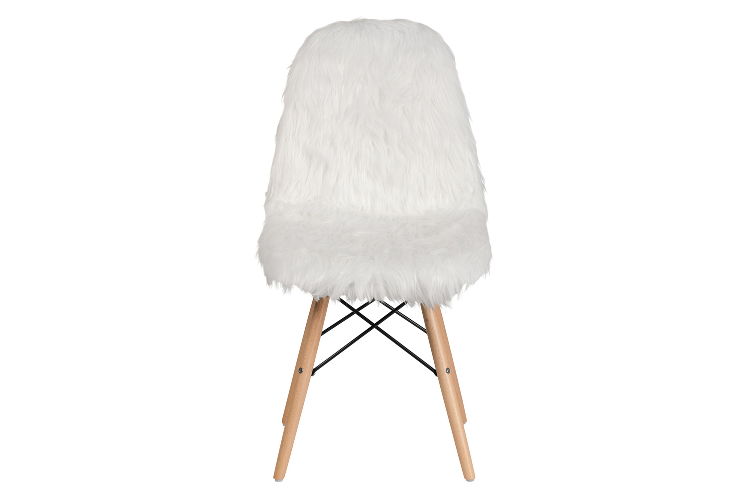 BLNK™ Calvin Shaggy Dog Accent Chair - White