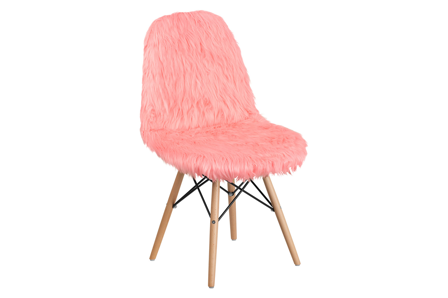 BLNK™ Calvin Shaggy Dog Accent Chair - Pink