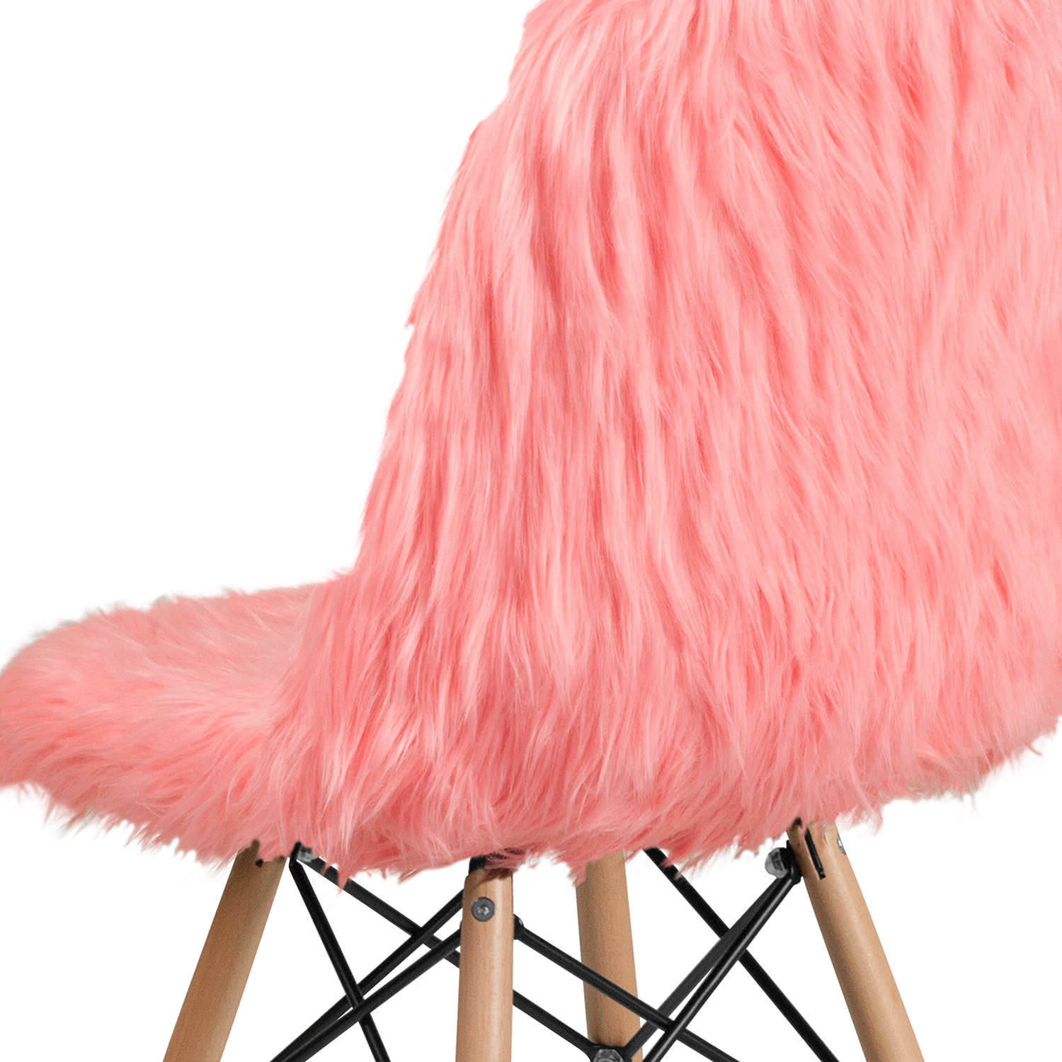 BLNK™ Calvin Shaggy Dog Accent Chair - Pink