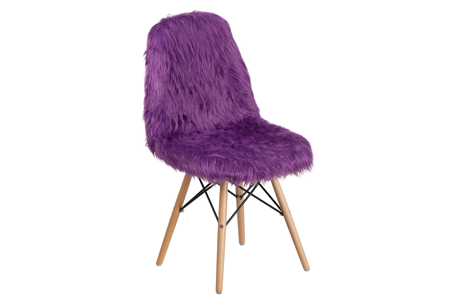 BLNK™ Calvin Shaggy Dog Accent Chair - Purple