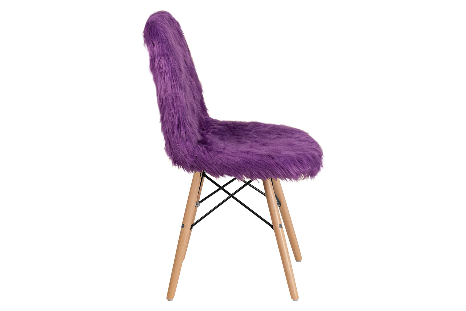 BLNK™ Calvin Shaggy Dog Accent Chair - Purple