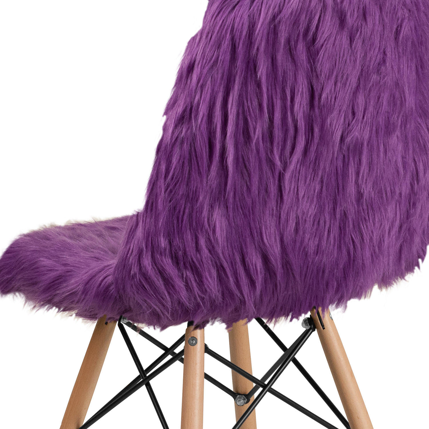 BLNK™ Calvin Shaggy Dog Accent Chair - Purple