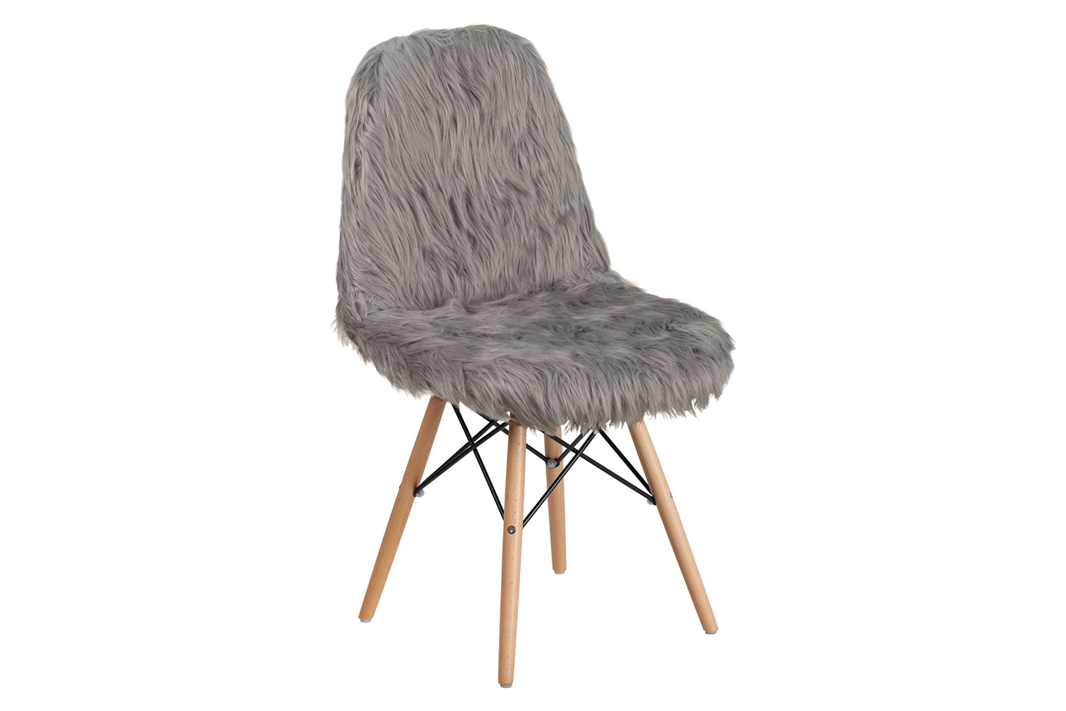 BLNK™ Calvin Shaggy Dog Accent Chair - Charcoal Gray