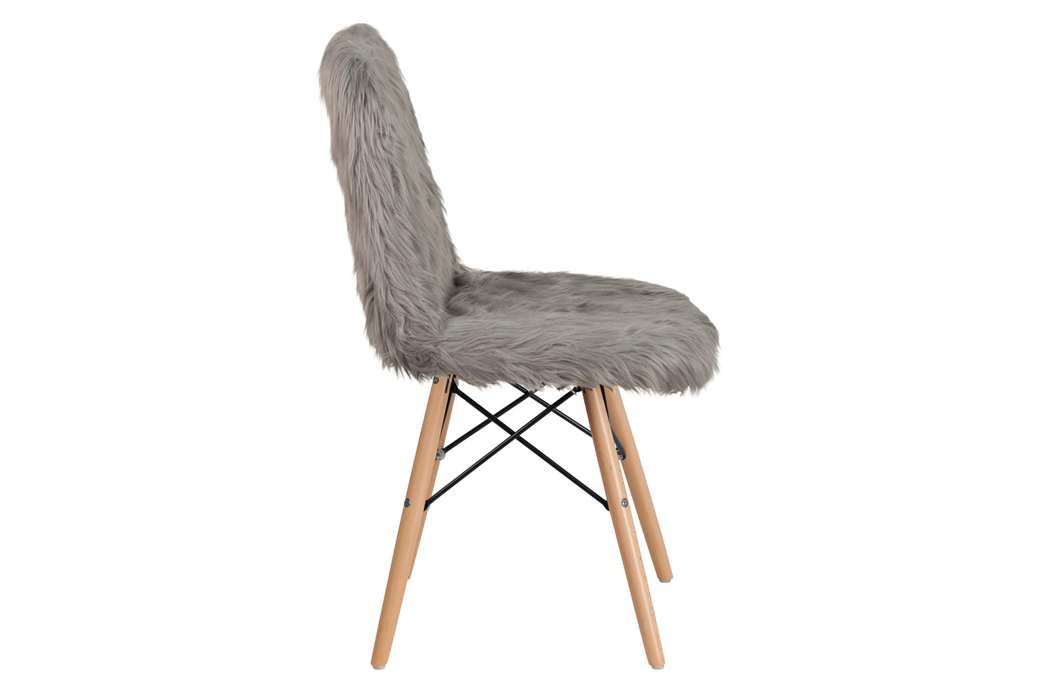 BLNK™ Calvin Shaggy Dog Accent Chair - Charcoal Gray