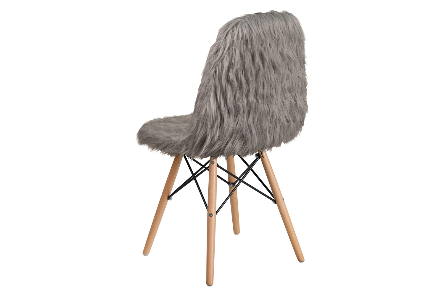 BLNK™ Calvin Shaggy Dog Accent Chair - Charcoal Gray