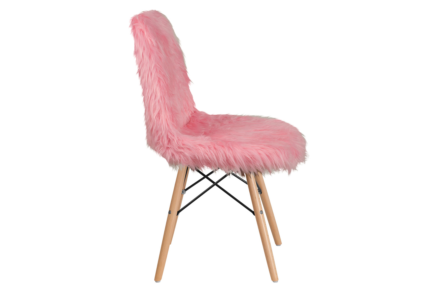 BLNK™ Calvin Shaggy Dog Accent Chair - Light Pink