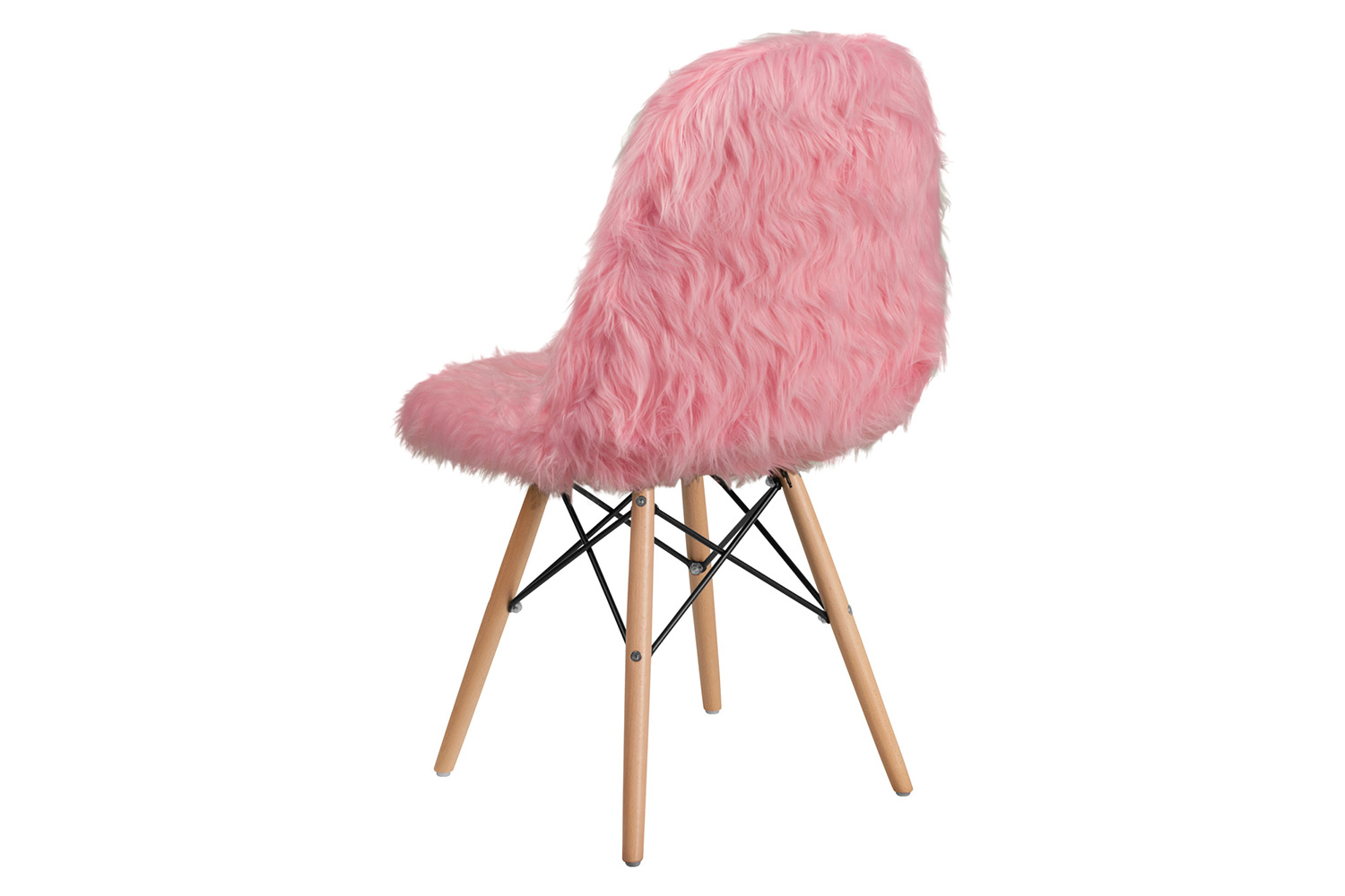 BLNK™ Calvin Shaggy Dog Accent Chair - Light Pink