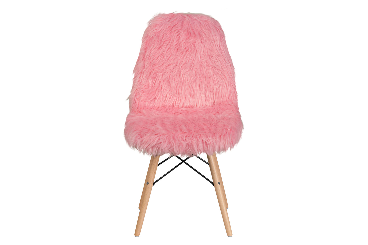 BLNK™ Calvin Shaggy Dog Accent Chair - Light Pink