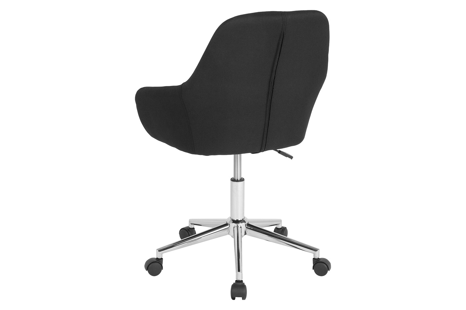 BLNK Cortana Fabric Home and Office Mid-Back Chair - Black