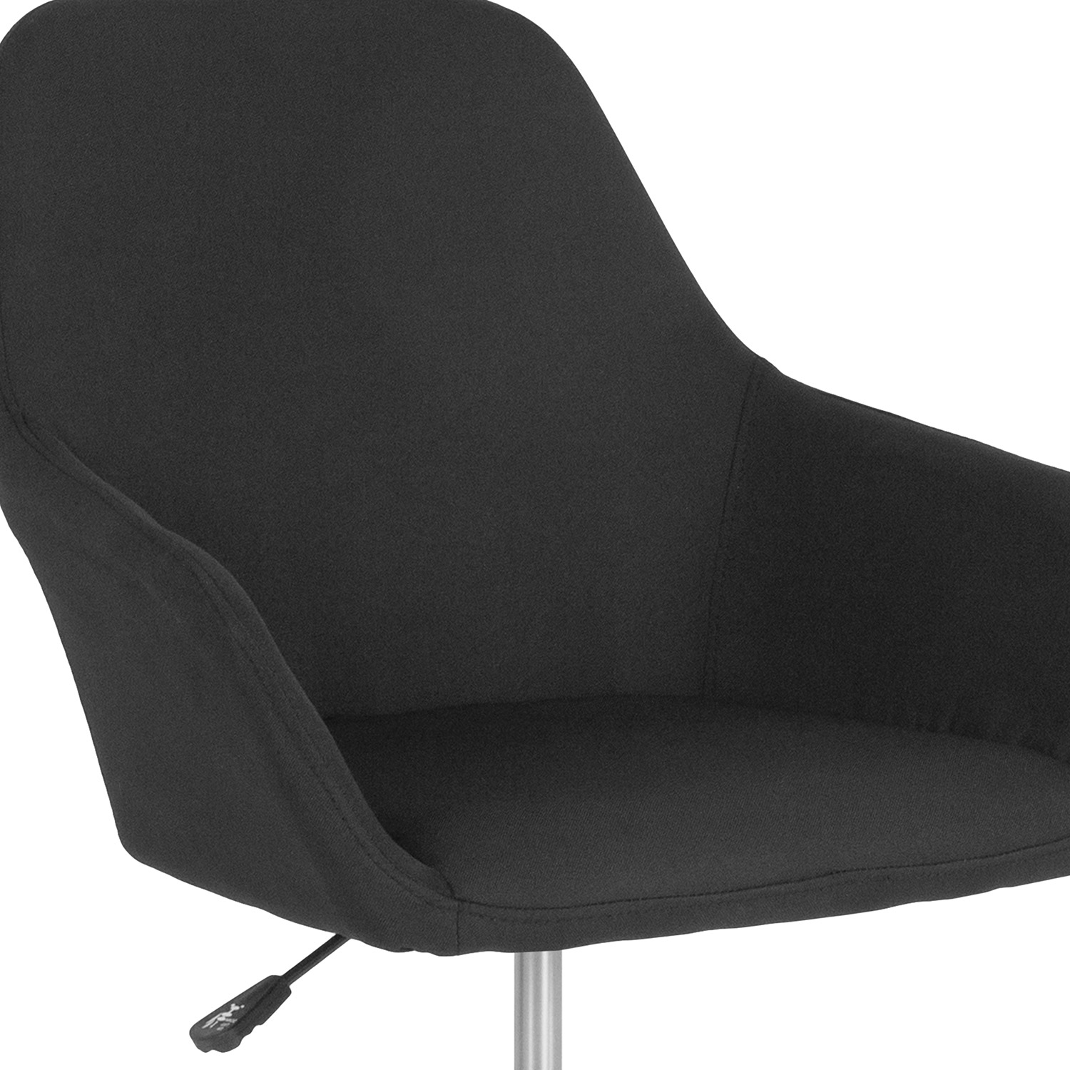 BLNK Cortana Fabric Home and Office Mid-Back Chair - Black