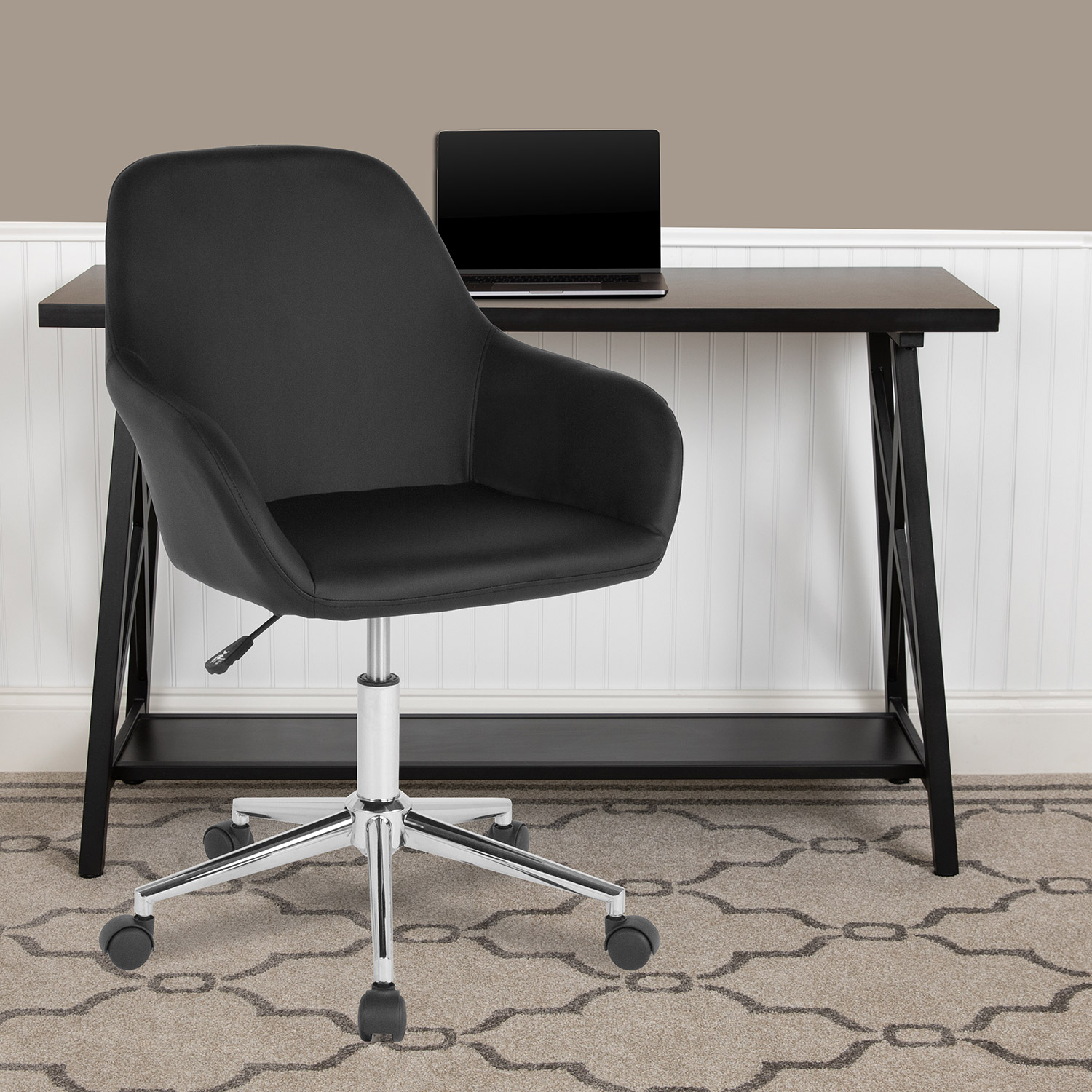 BLNK Cortana LeatherSoft Home and Office Mid-Back Chair