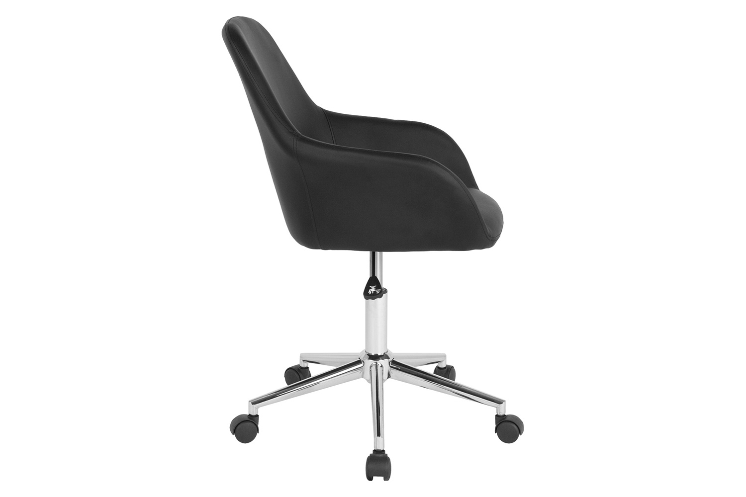 BLNK Cortana LeatherSoft Home and Office Mid-Back Chair - Black